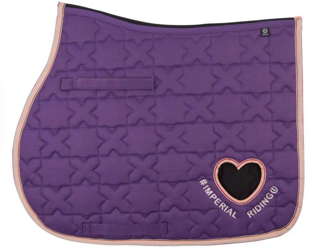 Tapis de selle polyfun violet Equithème | Ohlala Sellerie OHLALA