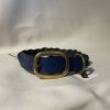 Collier Tressé pour chien Artisanal Erithacus Bleu