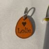 Médaille pour chien en cuir personnalisable