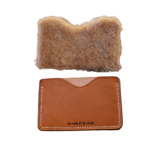 Porte-carte en Peau de Mouton