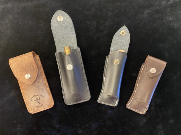 Étui à Couteau en Cuir de Vache Cousu Main