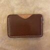 Porte Carte en Cuir de Vache Lisse Cousu Main Erithacus Maroquinerie