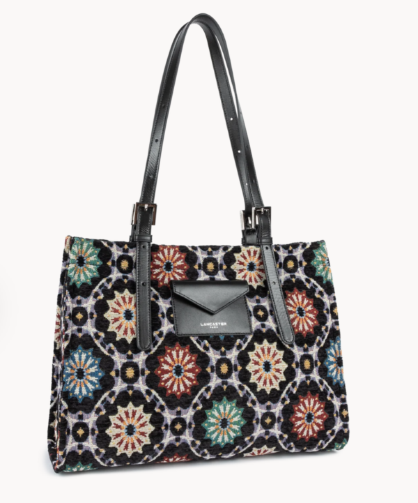 Mosaique Grand sac cabas épaule 518-028-NOIR_MULTI