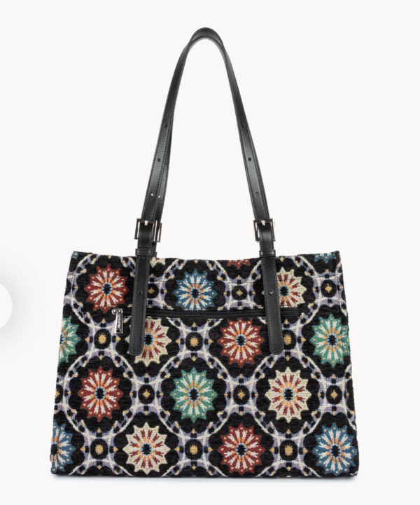 Mosaique Grand sac cabas épaule 518-028-NOIR_MULTI