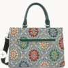 Mosaique Sac cabas main vert 518-027-VERT_MULTI