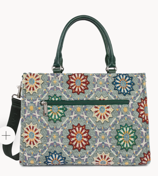 Mosaique Sac cabas main vert 518-027-VERT_MULTI