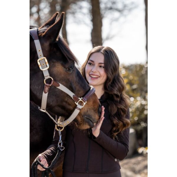 Licol -Luna- cuir et nylon (2) Licol -Luna- cuir et nylon Marron - 12742