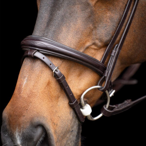 Bridon HV Polo Legacy Choco avec rênes - Full - 1201093500